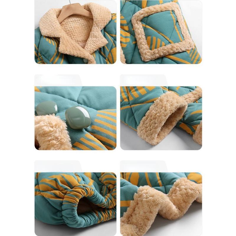 Нові жіночі піжами осінь-зима Теплий одяг з бавовняною підкладкою Тришаровий бавовняний одяг для сну Великий розмір Домашній одяг