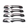 BLACK Exterior Door Handle COVER DECOR Trim Bezel For Chrysler 300C Durango 11+