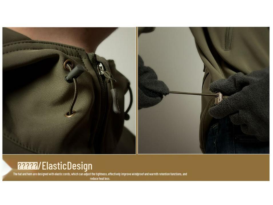 Men's Sharkskin Softshell Tactical Jacket: Windproof, Waterproof, Fleece-Lined for Autumn and Winter