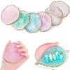 1PC Round Resin Agate Stone Nail Art Palette False Nail Tips Mixing Color Drawing Pallet Gel Polish Display Shelf Manicure Tool