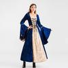 2019 European Retro Court Long Dress – Luxury Halloween Queen Costume Role Play Princess Outfit