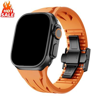 Luxury Silicone Strap Breathable Sports Band for Apple Watch 11 10 46mm Ultra 3/2/1 49mm 45mm 44mm 42mm Series 9 8 7 6 5 4 SE3