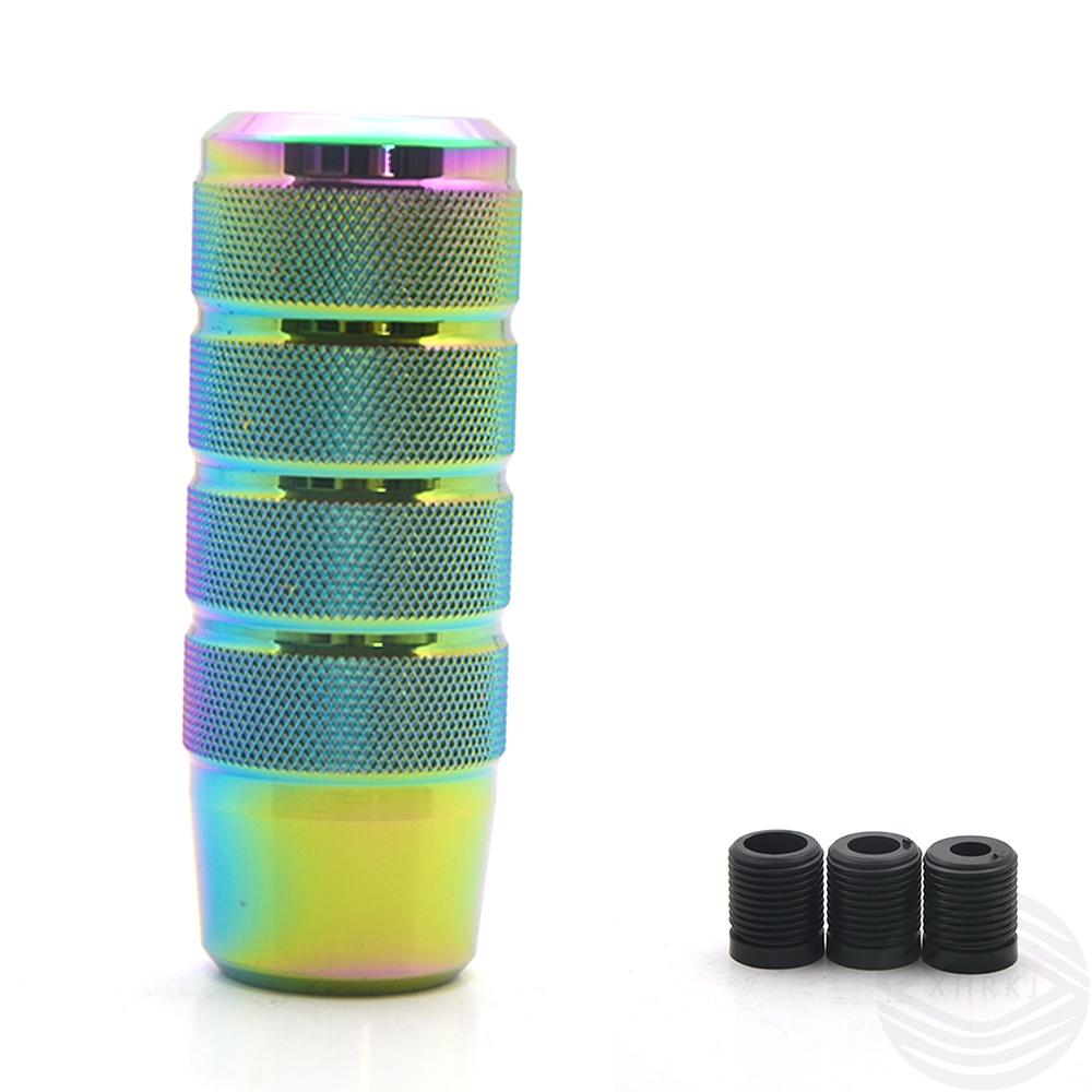 1pcs Universal 95MM Non-Slip Gear Shift Knob Manual Transmission Aluminum Knurled Shifter Lever Knob