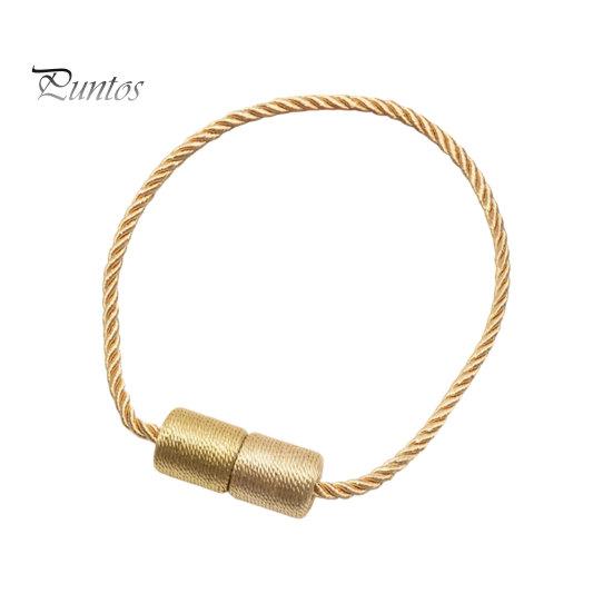 Curtain Ties Magnetic Tiebacks, Modern Simple Rope Tie Backs, Heavy Duty Magnets Decorative Drapes Weave Holdbacks for Home Bedroom Office Wall Damage