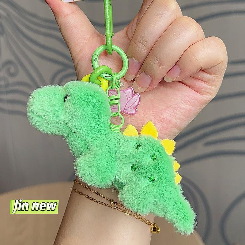 Colorful Dragon Animal Pendant Keychain Bag Plush Decor Accessories Dolls Pendant Gifts