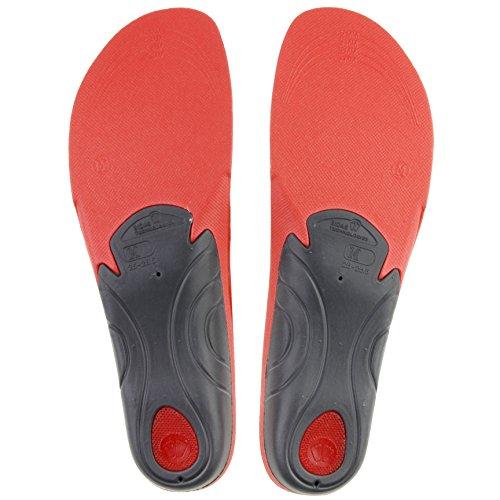 SIDAS All-Round Cushion 3D Insole, XL, Gray x Red, 20121564, Size XL (28.5cm-29.5cm)