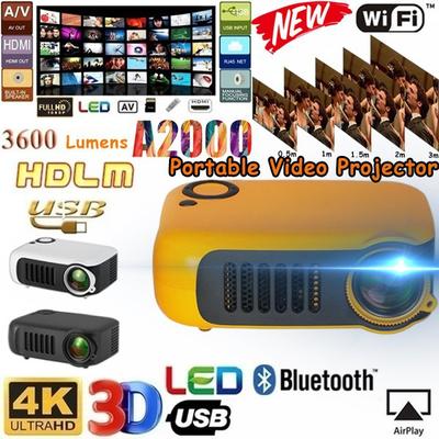 Tragbarer 1080P HD Mini-Projektor Heimkino Film Multimedia Video 2\\ LCD-Unterstützung HDMI /USB /SD-Karte /Laptops