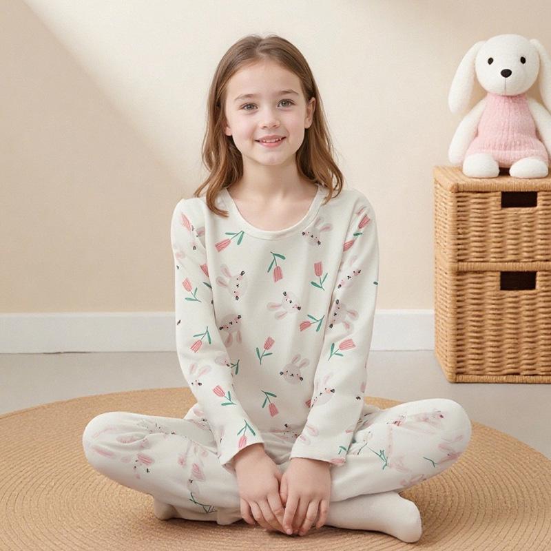 

Дитячий теплий піжамний комплект на осінь та зиму - штани та топ для хлопчиків та дівчаток 140cm