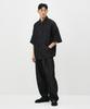 ERRORS EXCEPTED Ldp128Bk Pleated Linen Denim Pants (Black)