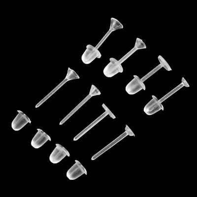Transparenter Schmuck Mode Neuer Ohrstecker Muttern Stopfen Ohrring Gummi Ohrring Rückenstopper