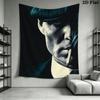 Thomas Shelby Wall Tapestry Aesthetic Wall Hanging Printed Fabric Blanket Decorative Tapestries for Bedroom Living Room Home Decor
