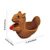 PP Squirrel Shaped Storage Basket Handwoven Imitation Rattan Storage Basket  Home Storage