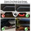 Silicone Tow Hook Protectors Silicone Tow Hook Guards Shielding Preventing rusts & Scratches Vehicle Exterior Protection