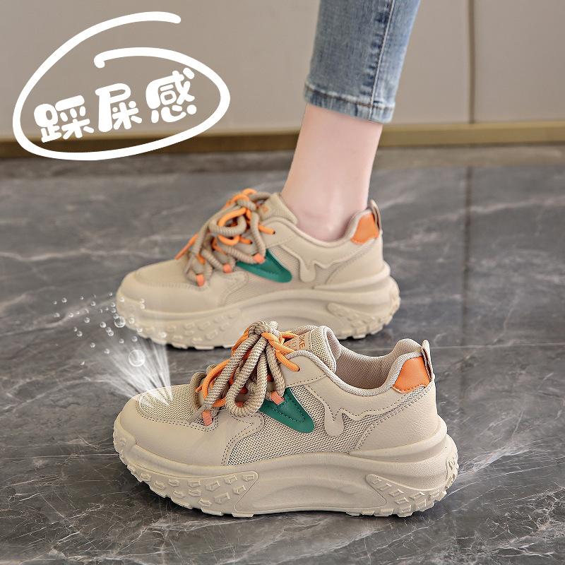 Women's casual 2026 summer new breathable running shoes with mesh and versatile dad shoes