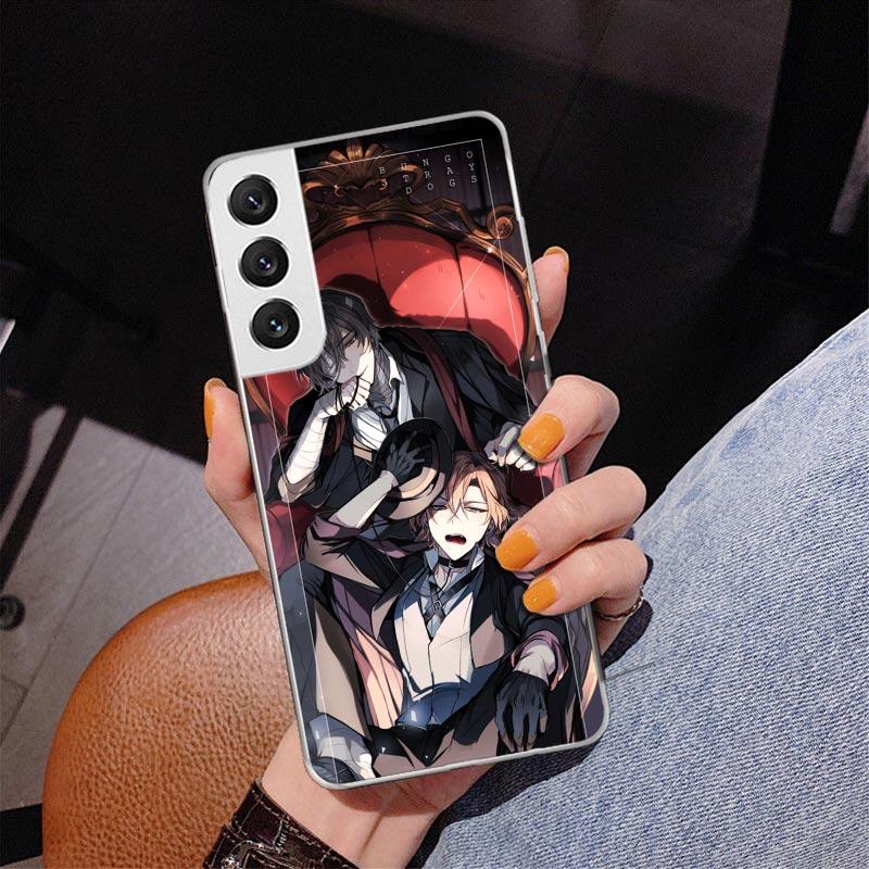 Bungo Stray Dogs Double Black Phone Case For Samsung Galaxy S24 S25 Edge S26 Ultra S23 S22 S21 Plus S20 FE + Personalized Print