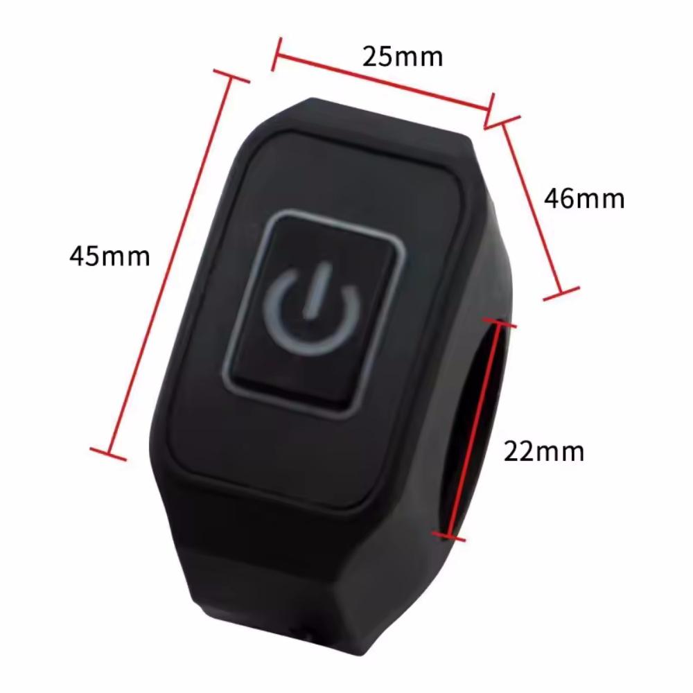 Motorcycle Modified Switch Waterproof Button with LED Light Headlight Horn Control ON OFF Buttton Handlebar Mount Accessories