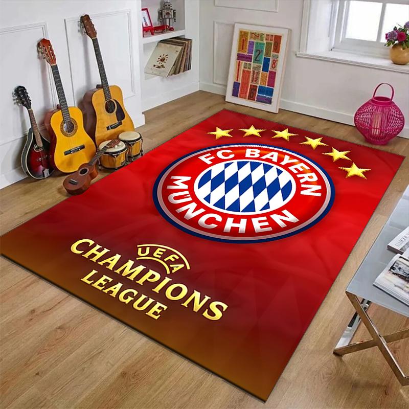 B-Bayern Munich (6)Printed Area Rug Carpet for Bedroom Living Room Home Decor Rugs Mat Non Slip Mat Rug for Bedside