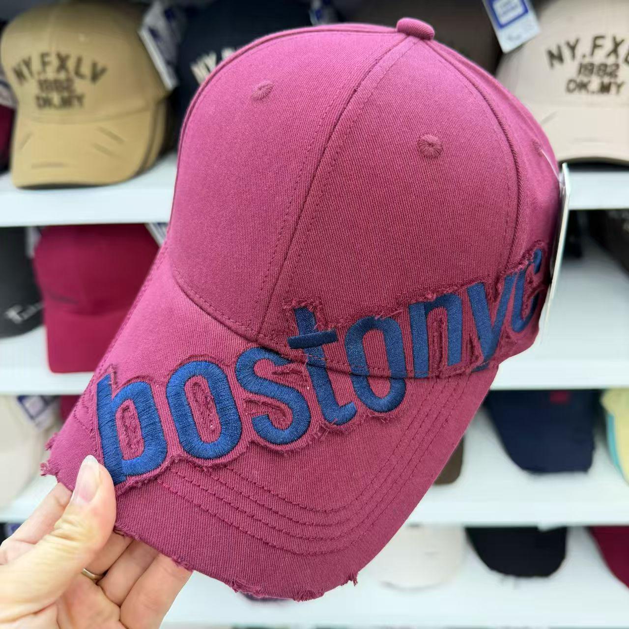

Unisex Wide-Brim Baseball Cap - New Korean Style, Face-Slimming, Deep Fit for Large Head Circumference