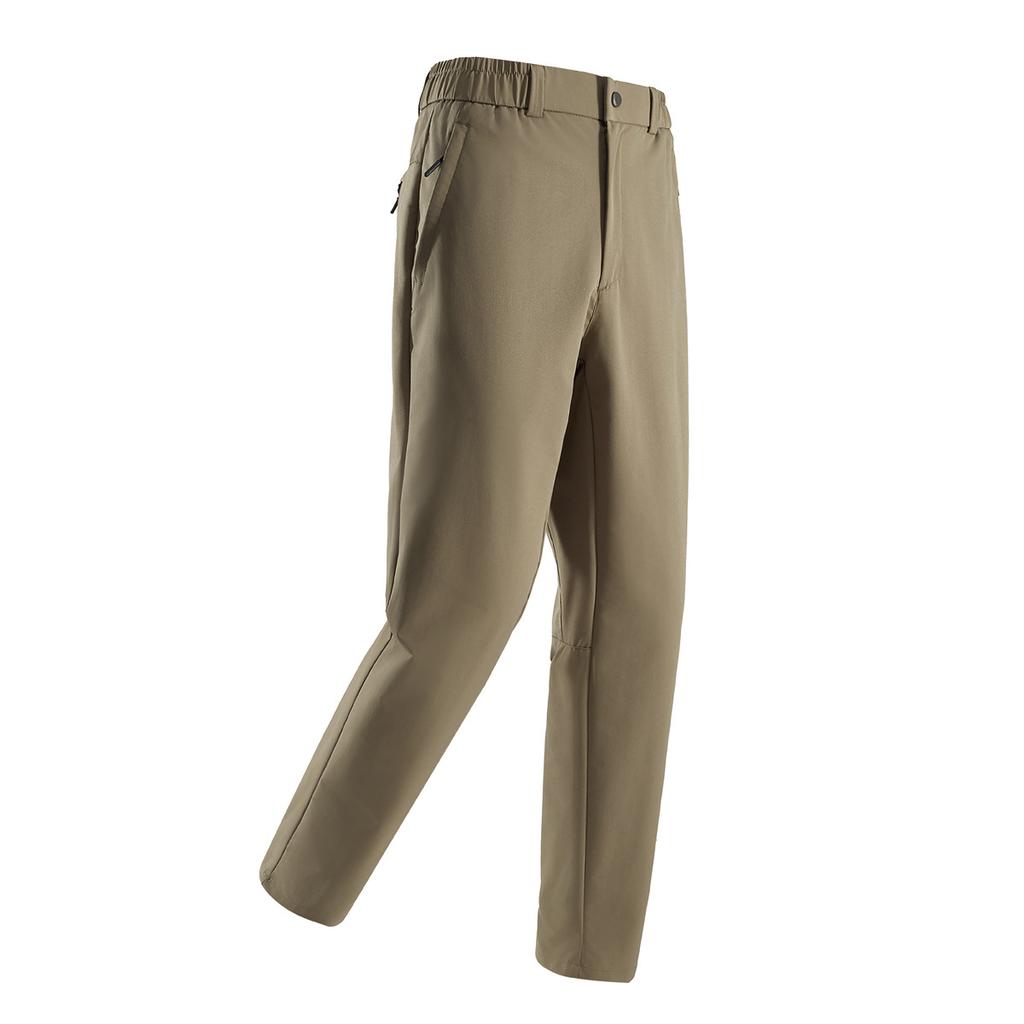 Outdoor Men's Mountaineering Sports and Casual Thin Soft Shell Pants Straight Trousers Commuting Droop Trousers