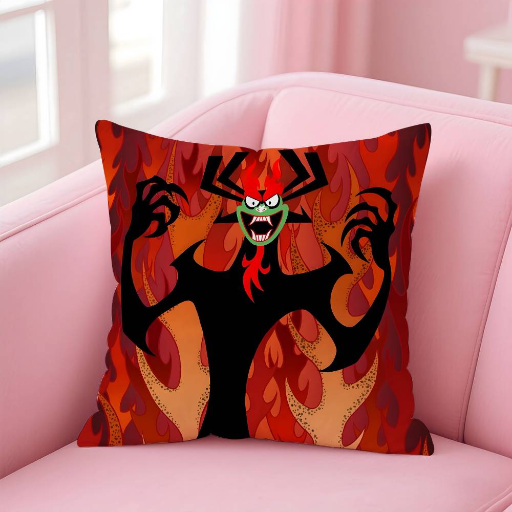 Movie S-Samurai Jack Pillow Case Pattern Printed Pillowcase for Living Room Sofa Cushion Cover & Bedroom Decor