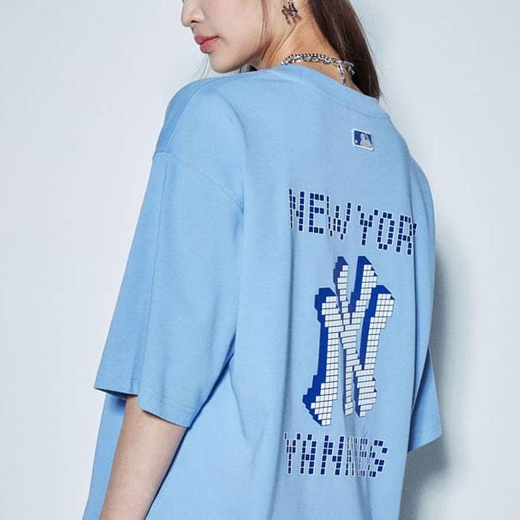 New MLB Set-in Sleeve T-Shirt Unisex Blue 31TSN5131-50S