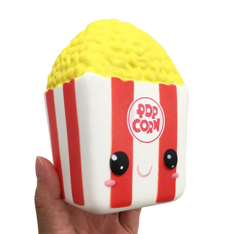 Jouet Squishy Pop Corn à Montée Lente Squeeze Jouet Parfumé Soulagement du Stress Pour Enfant Jouet Cadeau Amusant