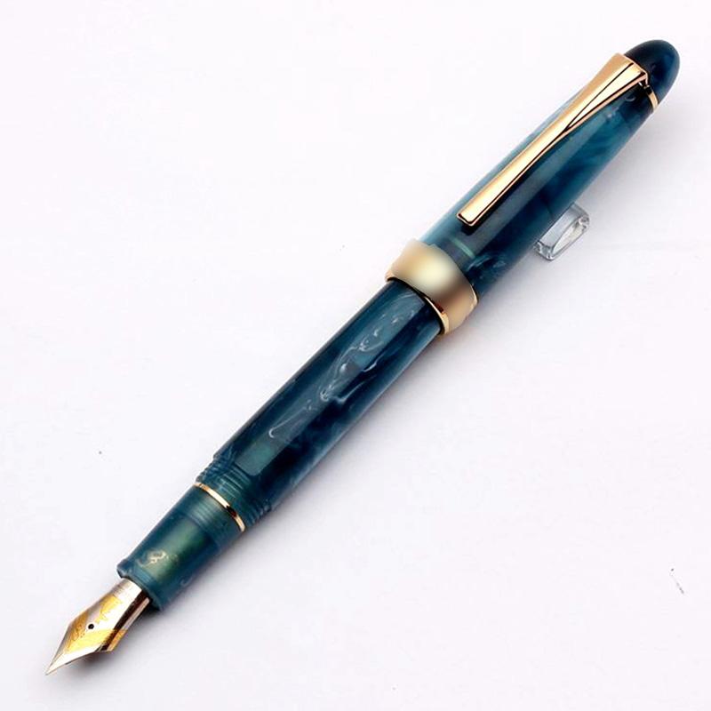 Pluma Fuente Kaigelu 356 de Resina con Clip Dorado Punta EF/F/M Hermosos 5 Colores Pluma de Tinta para Regalo de Escritura Oficina Negocios Hogar