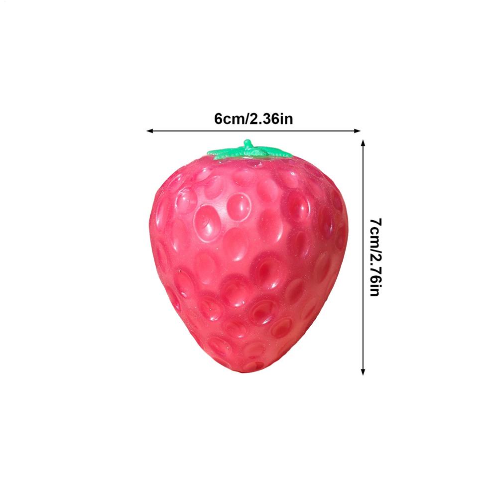 

Strawberry Squeeze Toys Color Change Slow Rising Fruit Relief Sensory Game Funny Finger Fidget Kneading Toys For Kids, Adults,