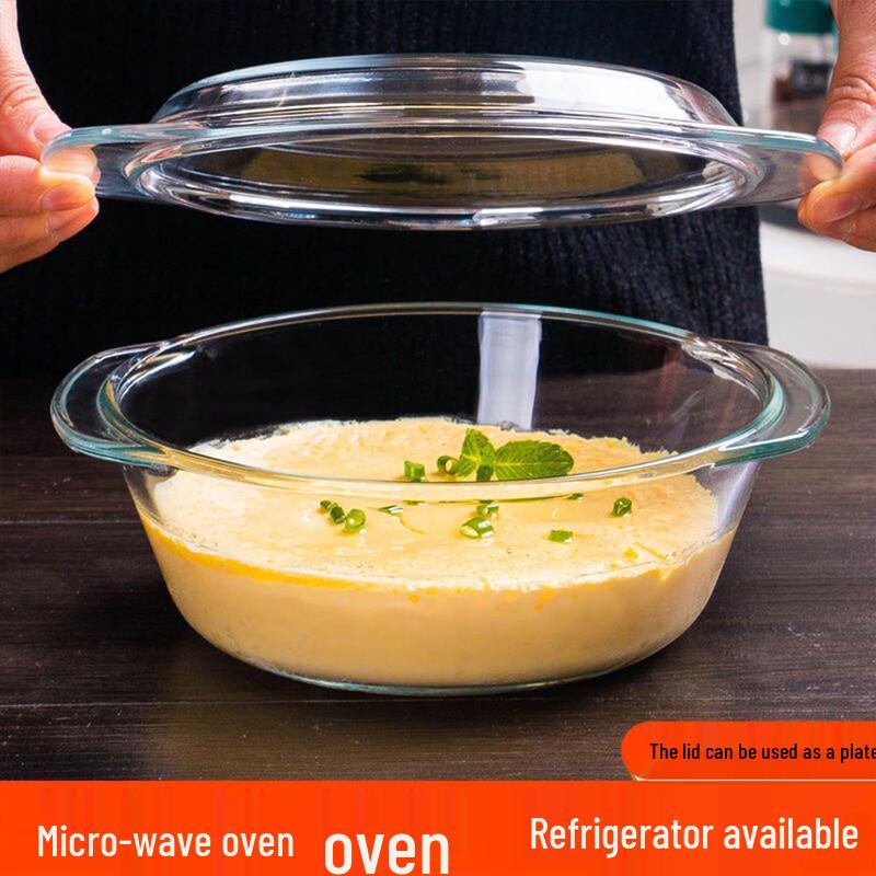 Microwave-Safe Borosilicate Glass Steaming & Soup Bowl Set
