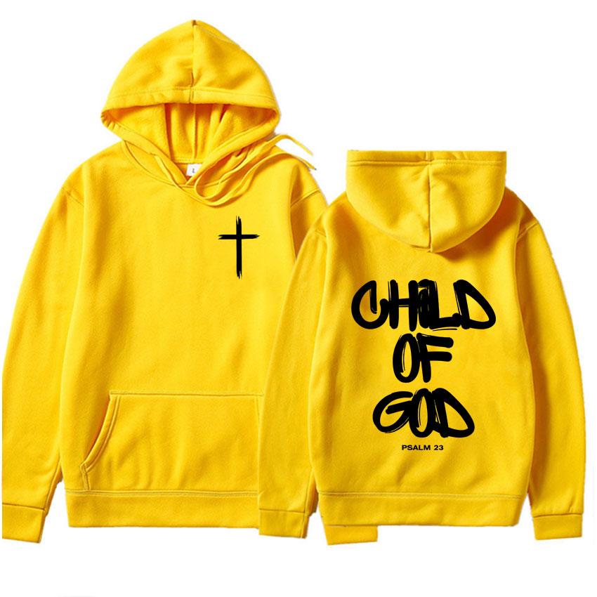 Ghod of God Bible Christian Religious Jesus Graphic Print Hoodie Mens Pop Clothing Oversized High Quality Sweatshirts Streetwear