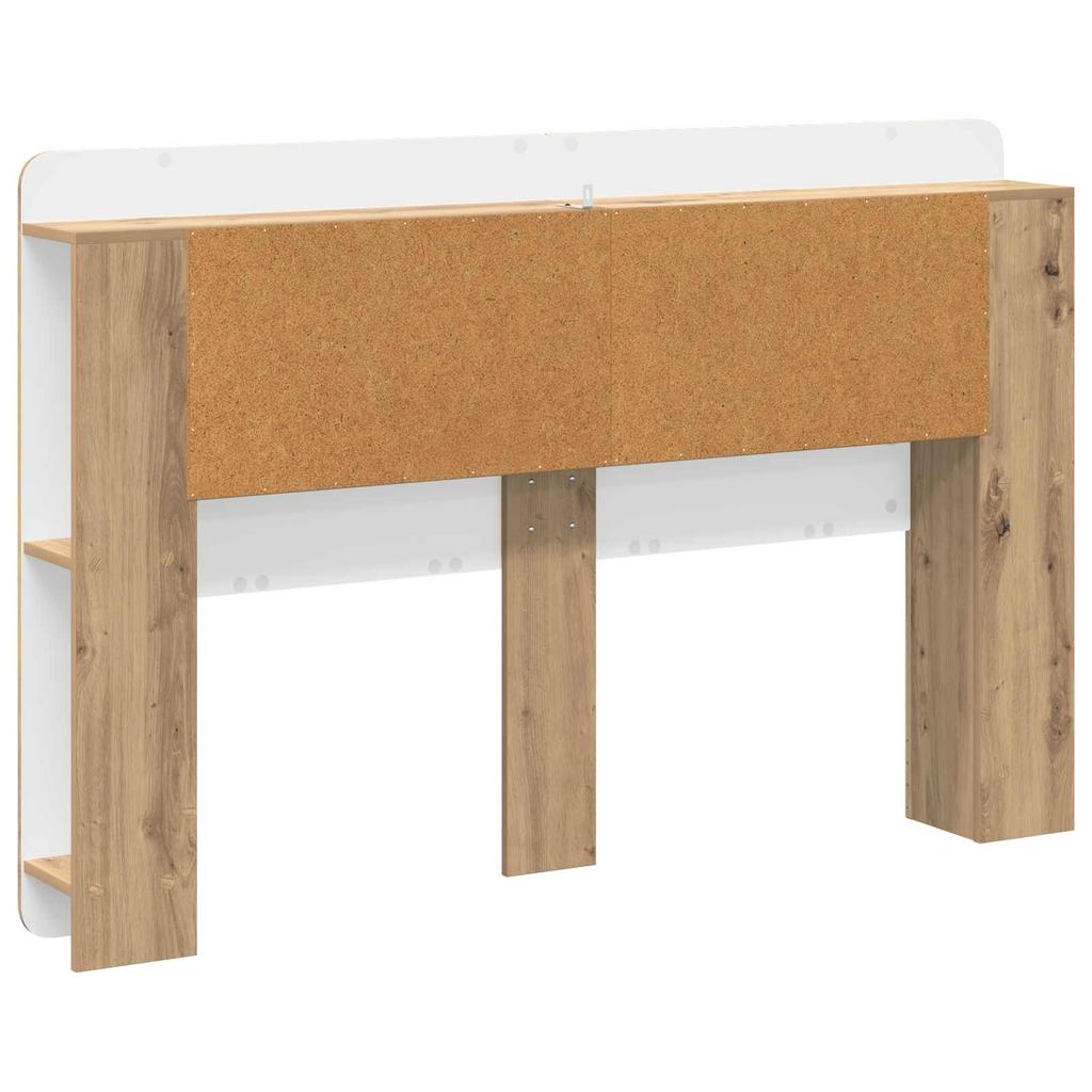Headboard Cabinet Artisan Oak 160 Cm Engineered Wood
