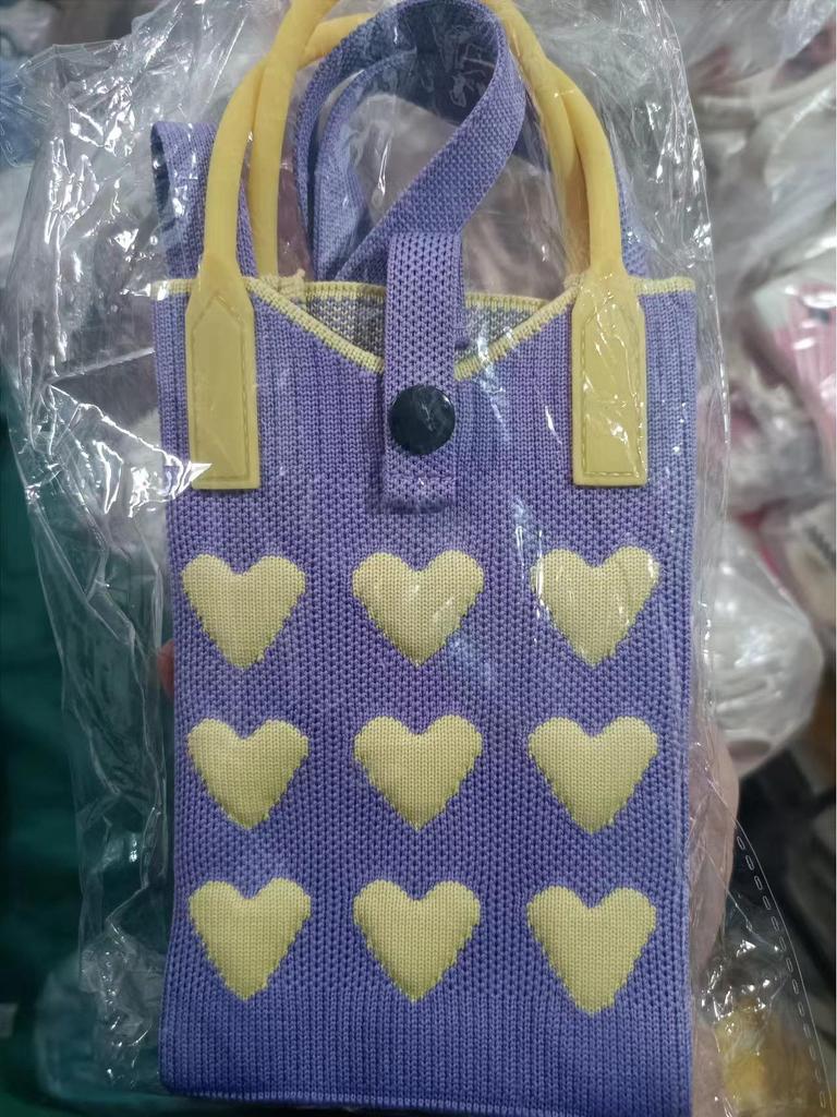 Korean Style 2024 Knit Tote & Crossbody Bag for Women