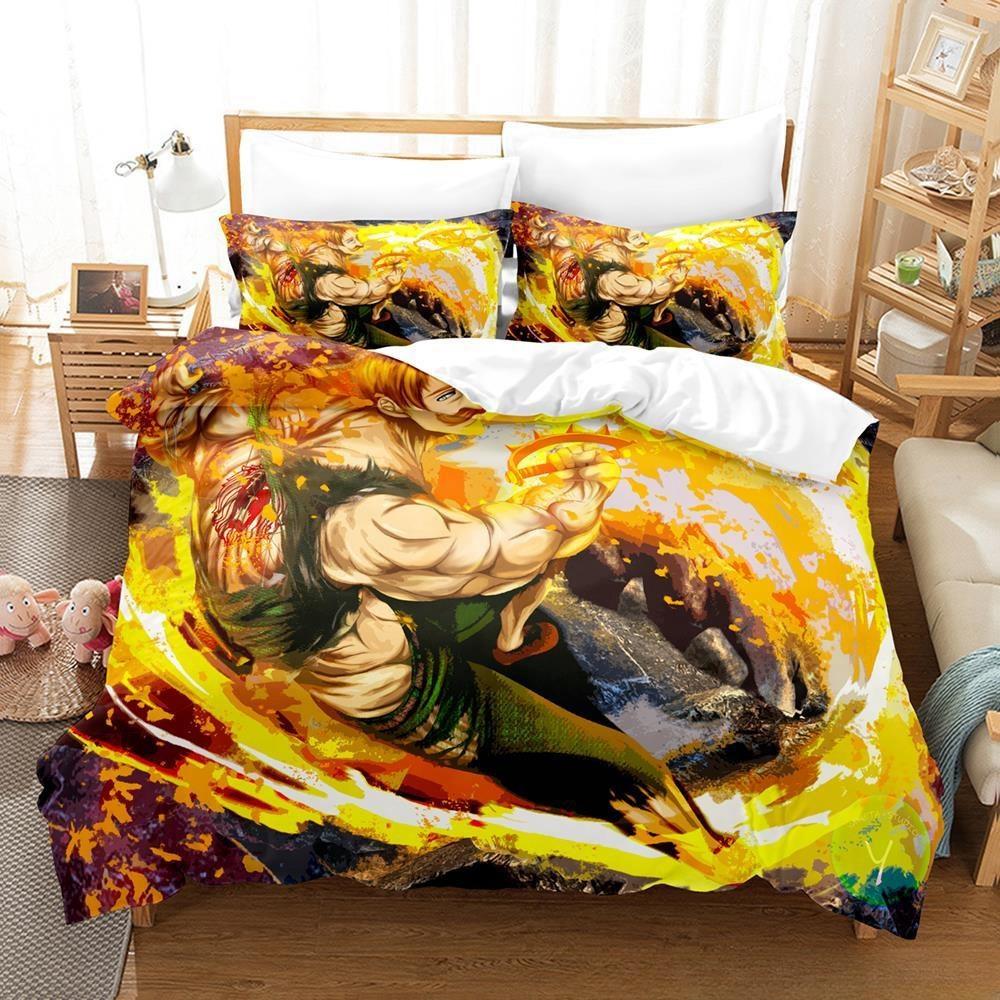 3D Anime Escanor The Seven Deadly Sins Bedding Set Single Twin Full Queen King Size Bed Set Adult Kid Bedroom Duvetcover Sets