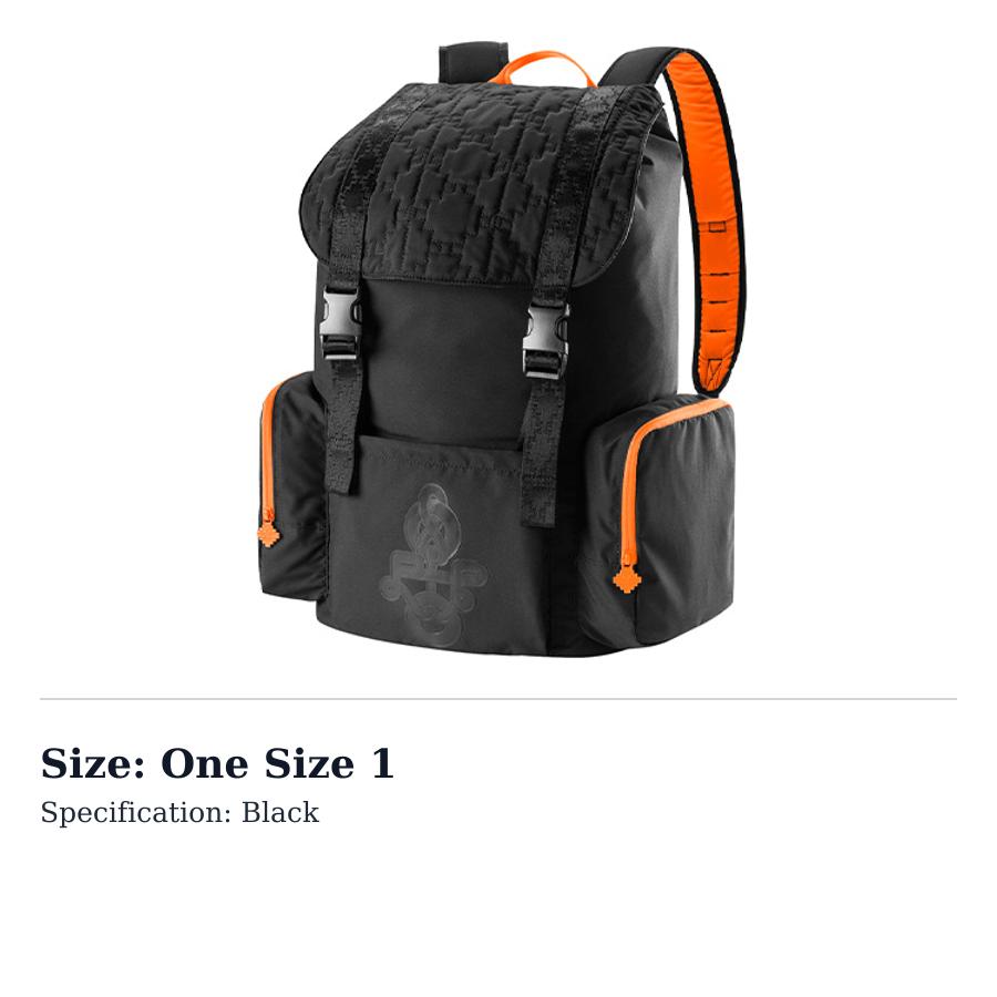 PUMA Large Capacity Fabric Backpack Regular Unisex Black 07791101 One Size 1
