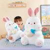 Cute Soft Cute Bottle Rabbit Plush Toy Doll Children Soothing Rag Doll Birthday Gift Throw Pillow Girl