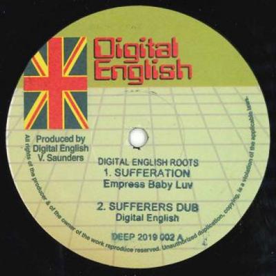 12inch Record EMPRESS BABYLUV; DIGITAL ENGLISH AL - Sufferation; Sufferation Dub; Digit DEEP2019002 Digital English 2019 US Reggae, Ska & Dub Used