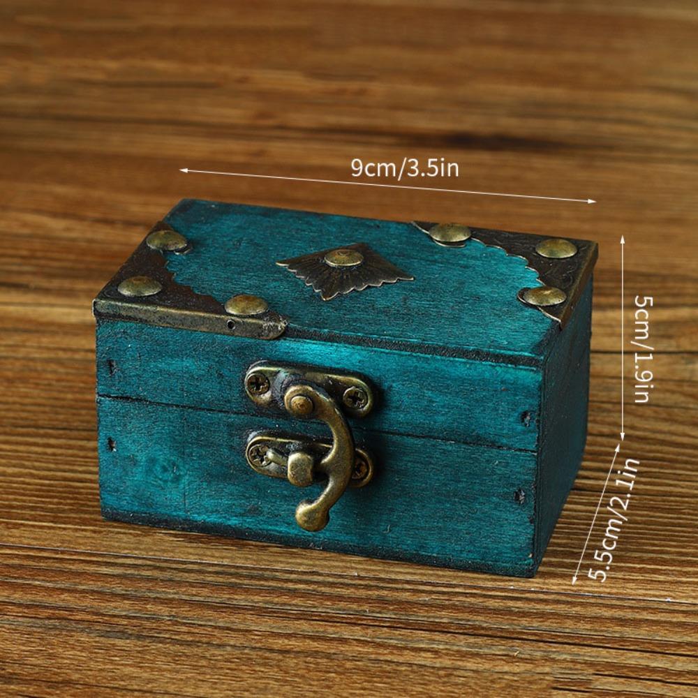 Portable Buckle Jewelry Storage Box Small Size Keepsake Case Treasure Chest Box  Cosmetics Sorting