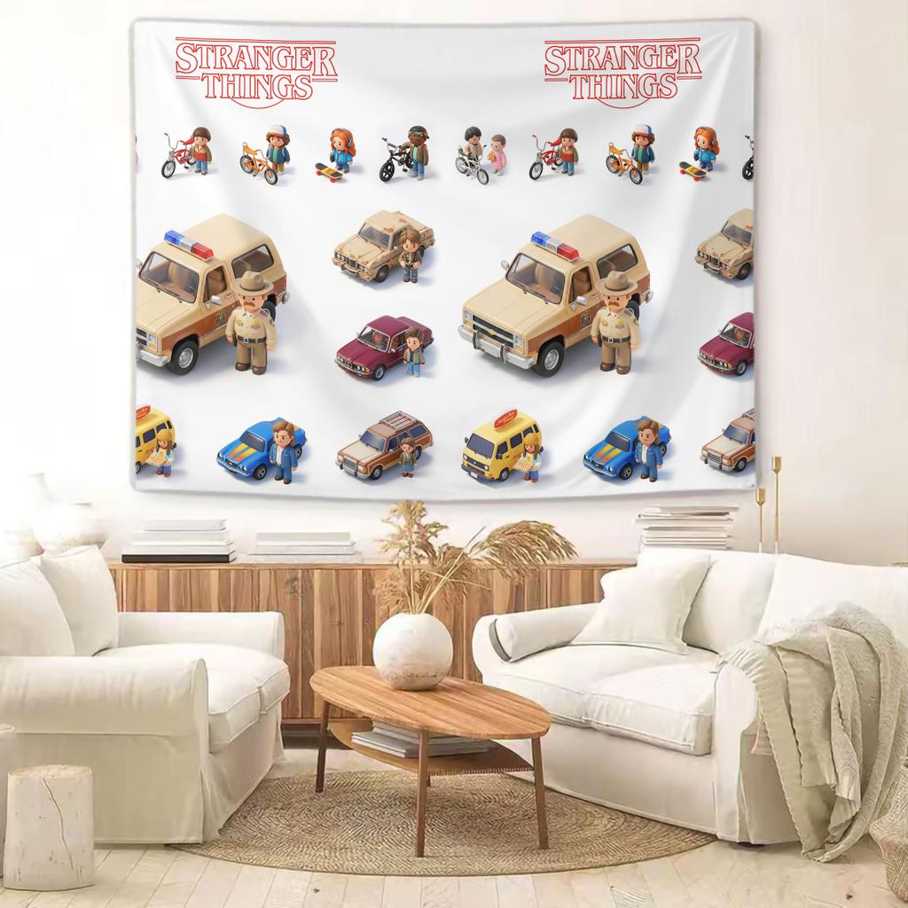 S-Stranger T-Things Hellfire Club Tapestry Wall Hanging Banner Background Backdrops Living Room Cloth Bedroom Party Decor Gift