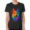 Rainbow Chihuahua Mom Unisex Cotton T Shirt, Premium Cotton Graphic, Durable, Casual Fashion. Funny Chihuahua With Sunglasses Print,Perfect Gift For D