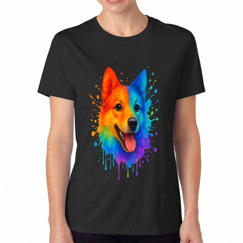 Rainbow Chihuahua Mom Unisex Cotton T Shirt, Premium Cotton Graphic, Durable, Casual Fashion. Funny Chihuahua With Sunglasses Print,Perfect Gift For D