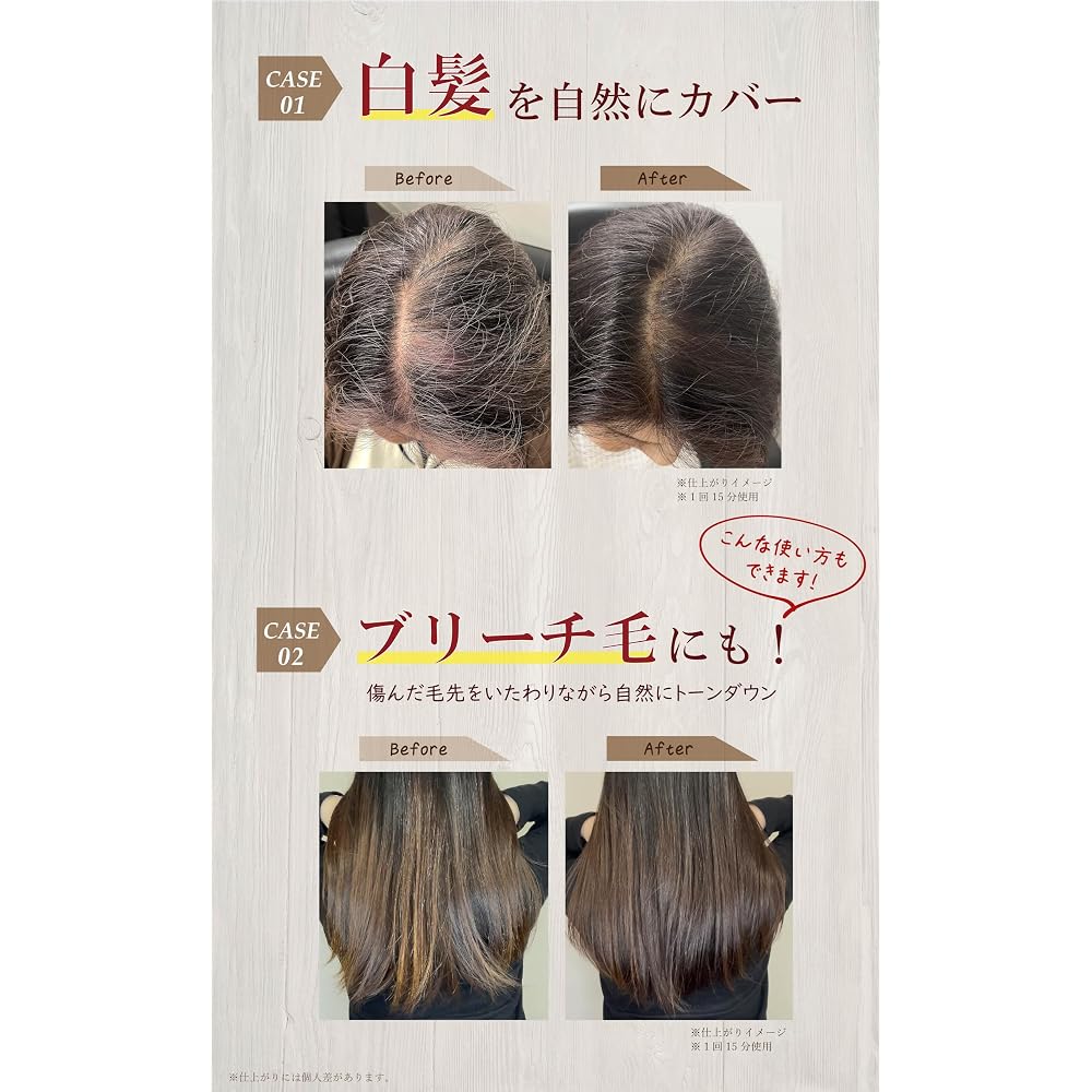 Biseno Organic Gray Hair Care Hair Color Care Natural Black 150g (1 Month Supply)