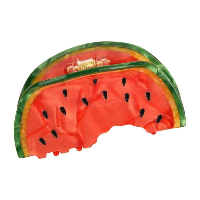 Stylish Fruit Acetate Hair Claw Clip Unique Designs Women's Hair Accessory for Daily Outings and Casual Gatherings