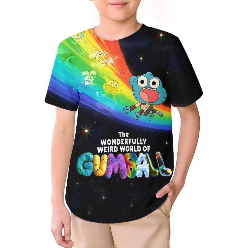 

Gabby Dollhouse Summer 3D Printed Kids T-shirt Casual Soft Cartoon rainbow Print Tee Fashion High Quality for Boys/girls Tees 110
