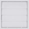 ABS Material Louvered Vent Cover Dustproof Mesh Exhaust Vent Cover Outside Exhaust