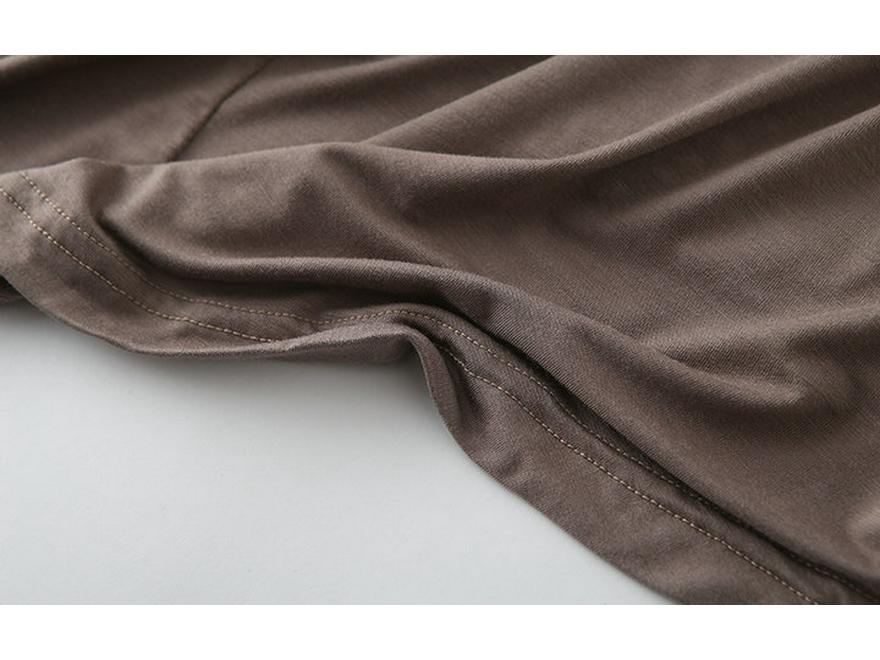 Korean Summer V-Neck Batwing Sleeve Loose Modal T-Shirt