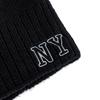 New Style Unisex Autumn/Winter Hats Plush Fur Lined Men Women Warm Beanie Cap Casual NY Printing Winter Ski Knitted Hats
