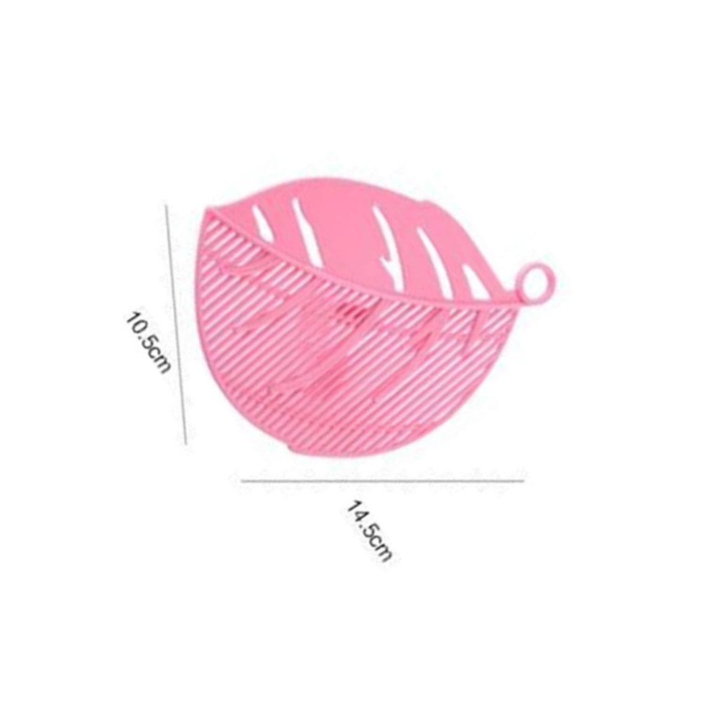 Leaf Shape Rice Washing Sieve Snap-in Type Plastic Draining Board for Noodles Fruits Vegetables