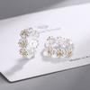 Koreanischer Stil Kleine Frische Gänseblümchen Ohrstecker für Damen Elegante Süße Niedliche Blumen Ohrstecker Hochzeitsparty Schmuck Geschenk