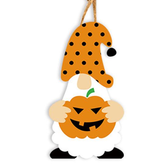 8 ks halloweenských ozdob Gnome dýně duch černá kočka strašidelný dům halloweenský závěsný přívěsek sváteční párty dekorace