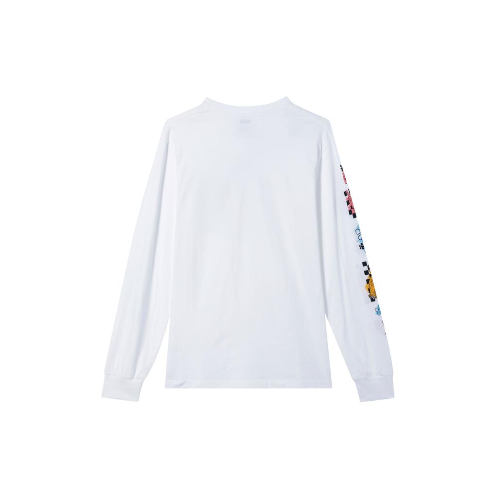 Vans Loose Fit Casual Graphic Print Crew Neck Long Sleeve T-Shirt Men Tops White VN0A5KCTZAS
